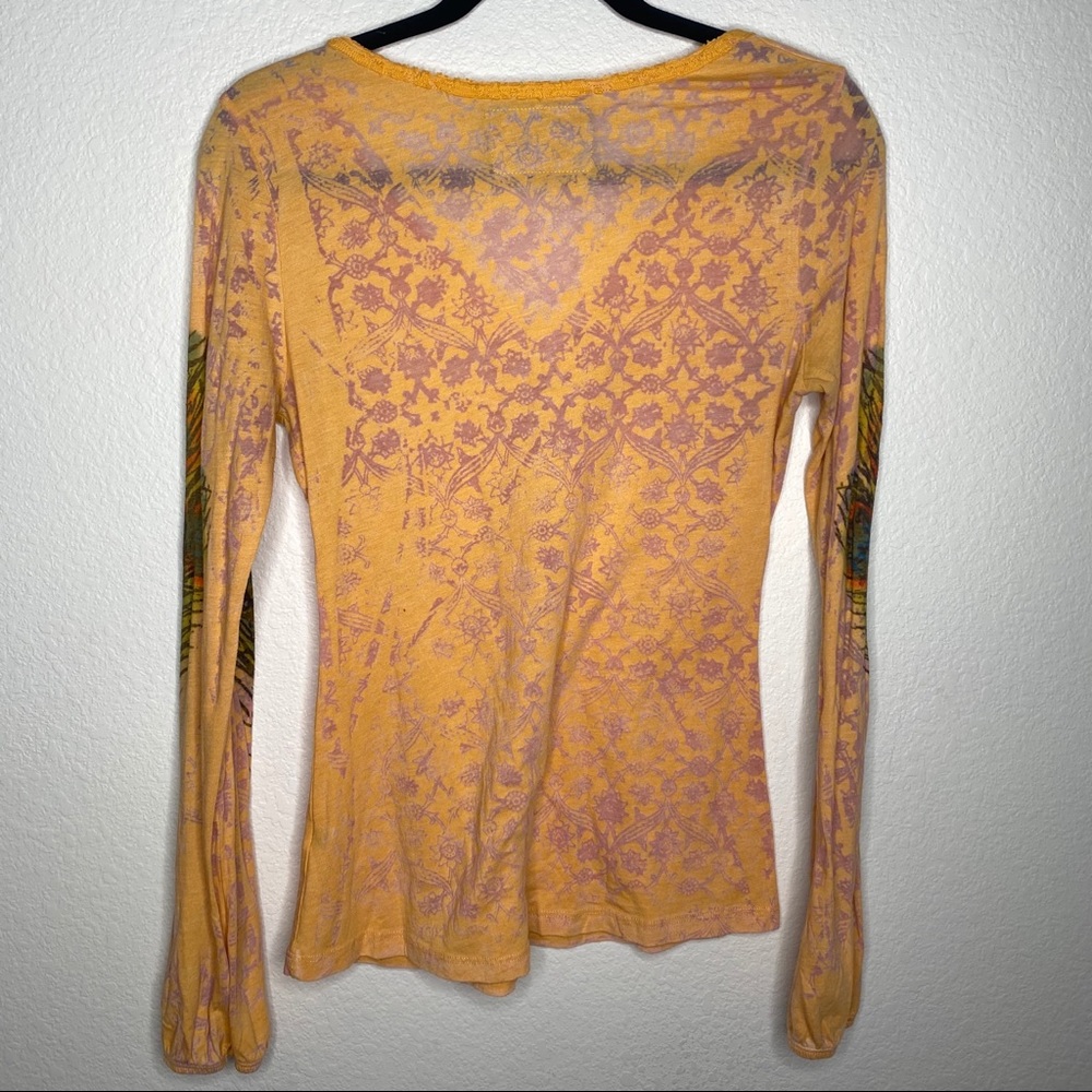 Butterfly 🦋 Dropout Sheer Pattern Long Sleeve - Picture 4 of 5